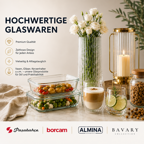Premium-Glaswaren – Stilvoll, Vielseitig, Hochwertig
