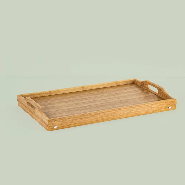 Tablett mit Bambusfüßen