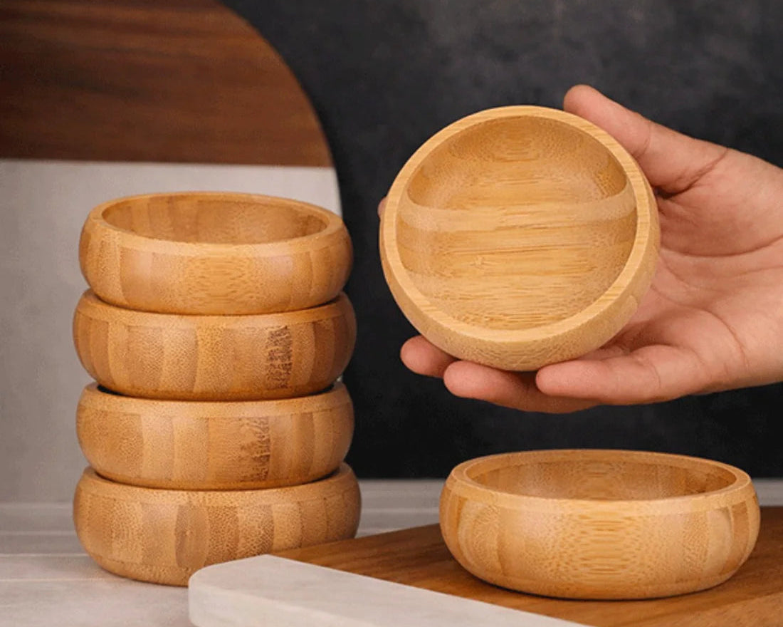 3-Teiliges Bambus Schalen-Set