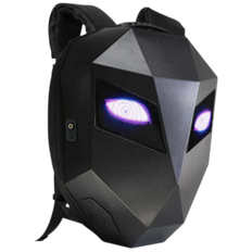 erkugo. LED Motorradrucksack mit Bluetooth-Lautsprechern